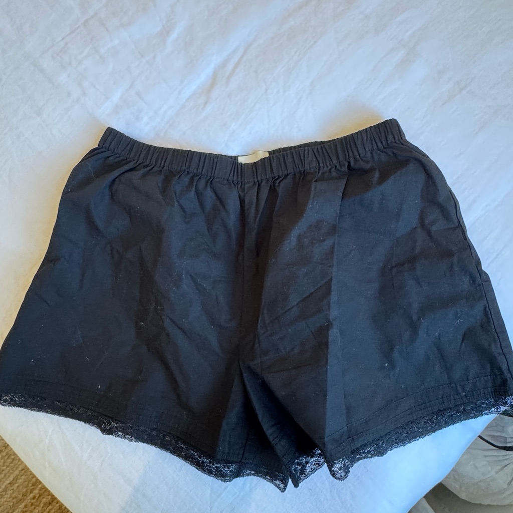 Wilfred Black Elastic Waist Shorts
